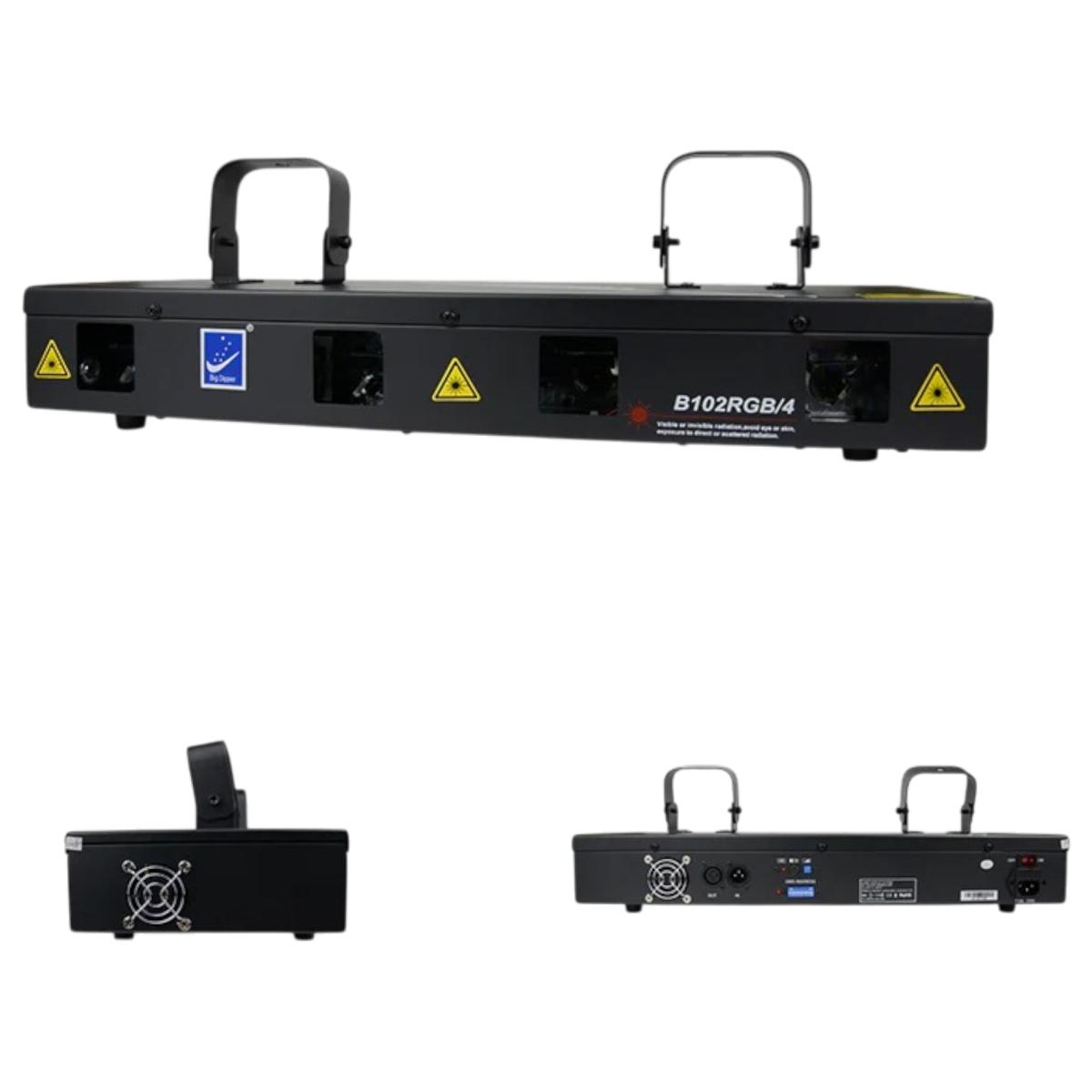 Proiettore Laser Professionale Rgbv 4 Teste 560Mw |Espa