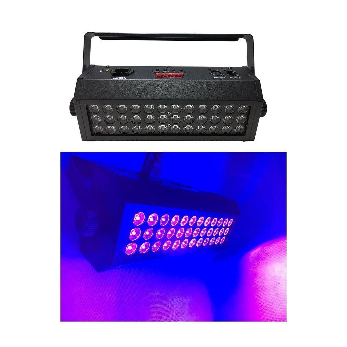 Lampada Uv A Led Nera 36x3W |Espa