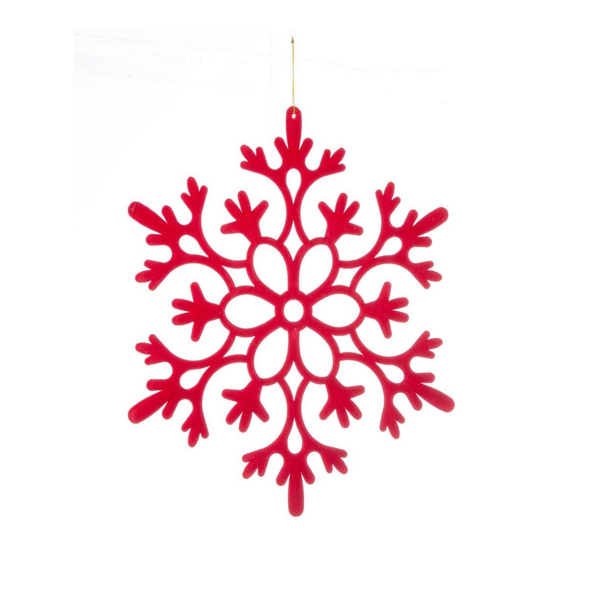 Decorazione Natalizia Fiocco Neve Rosso cm.Ø40 |Bizzotto_492