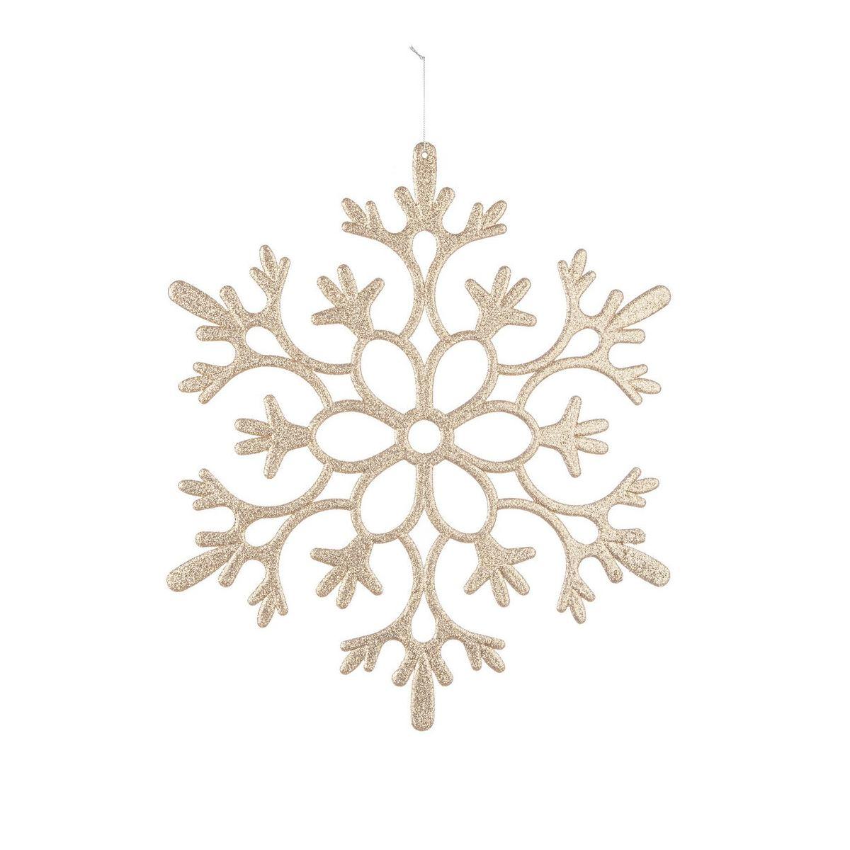 Decorazione Natalizia Fiocco Neve Oro cm.Ø40 |Bizzotto_485