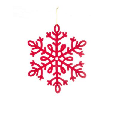 Decorazione Natalizia Fiocco Neve Rosso cm.Ø30 |Bizzotto_461