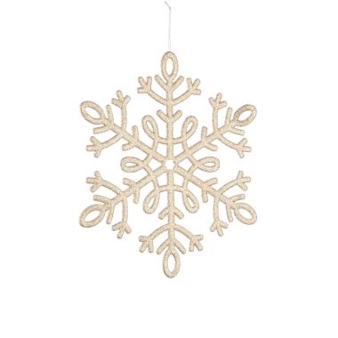 Decorazione natalizia fiocco neve oro Ø 30 cm