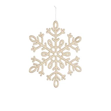 Decorazione Natalizia Fiocco Neve Oro cm.Ø30 |Bizzotto_454