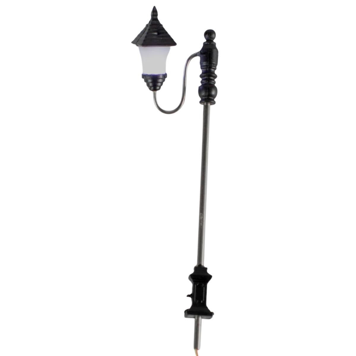 Lampione Metallo 3,5V Luce Led Calda cm.1,5xh7 |Rossi Rosa