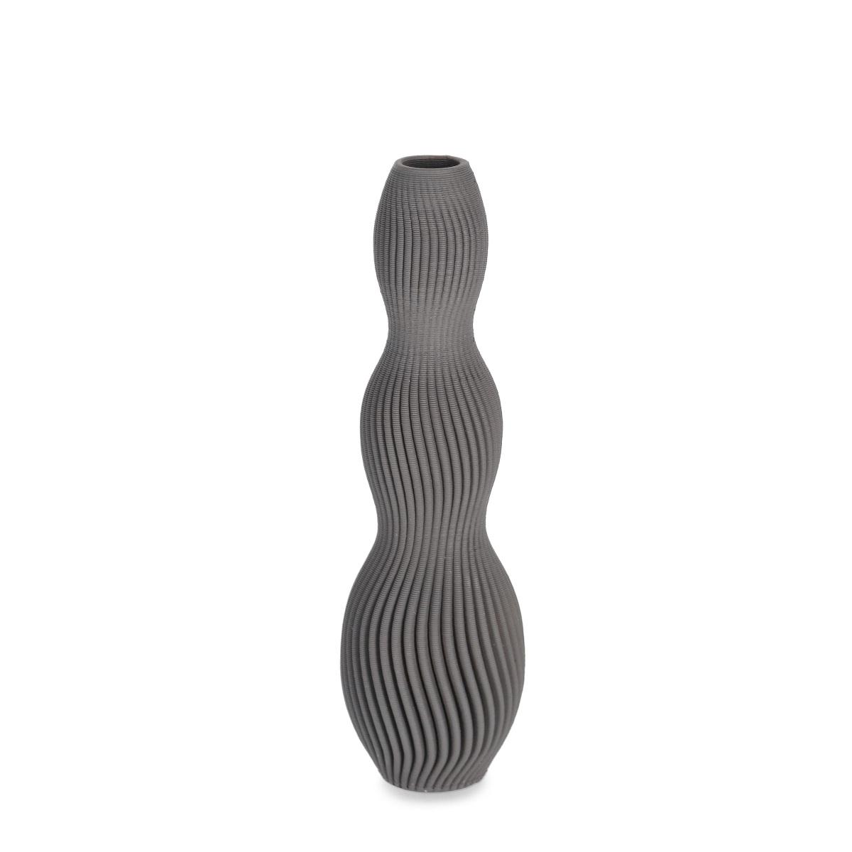 Vaso Ceramica Svenna Grigio cm.9x28 |Bizzotto_308