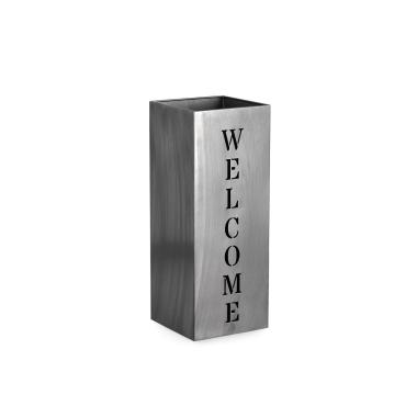 Portaombrelli Metallo Welcome Quadro cm.20x20x52 |Bizzotto_314