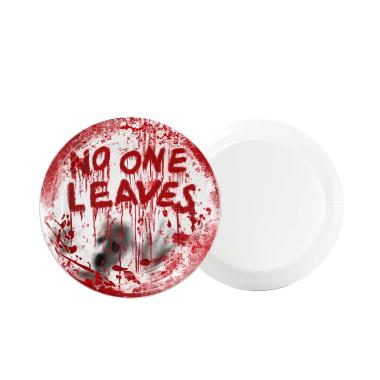 Piatti Halloween cm.Ø17,5 Con Sangue Set pz.8 |Fyasa