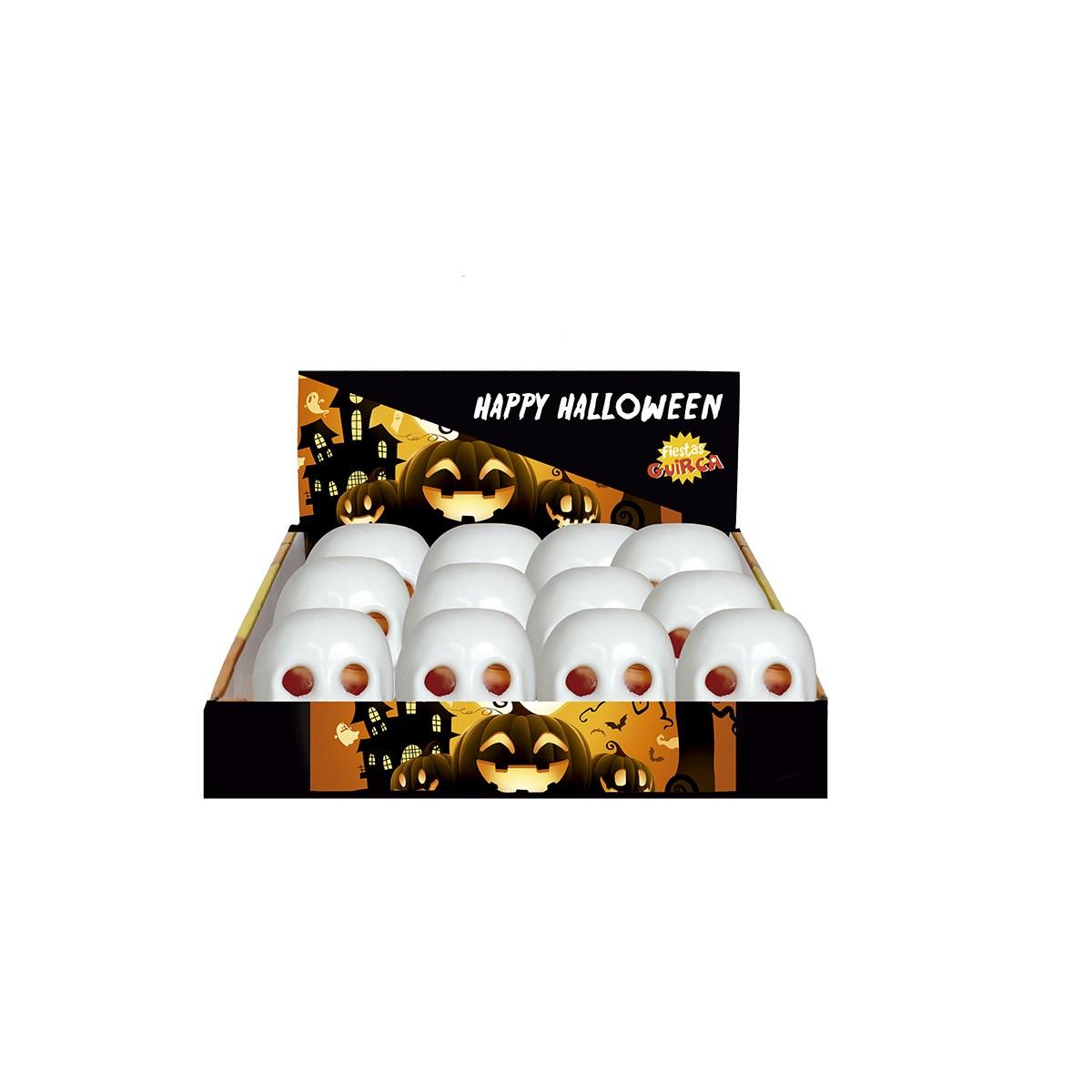 Teschio Antistress Con Vermi Colori Assortiti cm.6 |Guirca