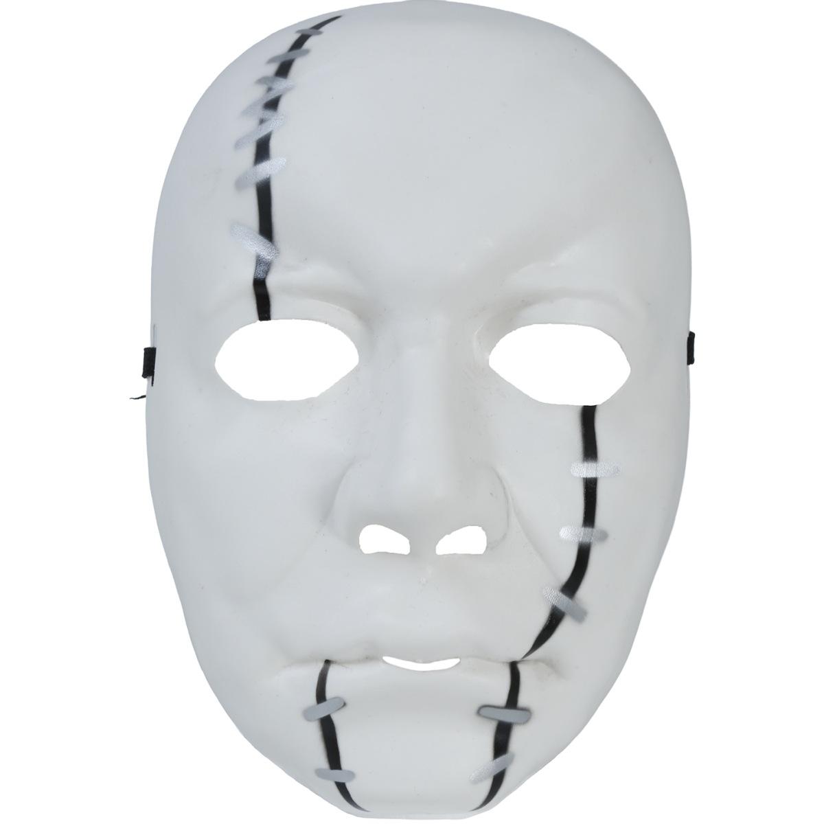 Maschera Viso Pvc Horror Assassino Con Coltello |Guirca