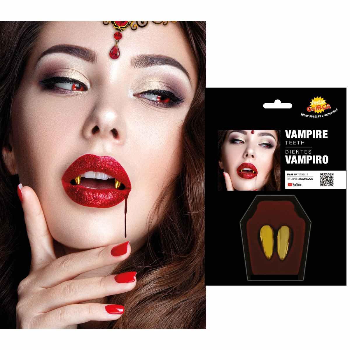 Denti Vampiro Pvc Oro |Guirca