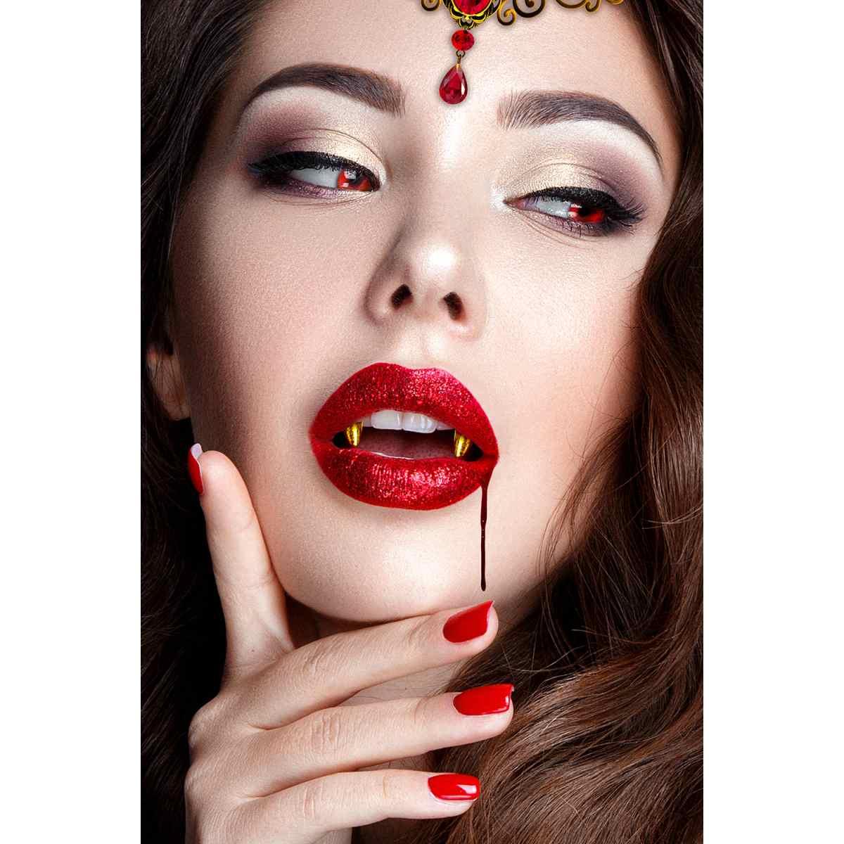 Denti Vampiro Pvc Oro |Guirca