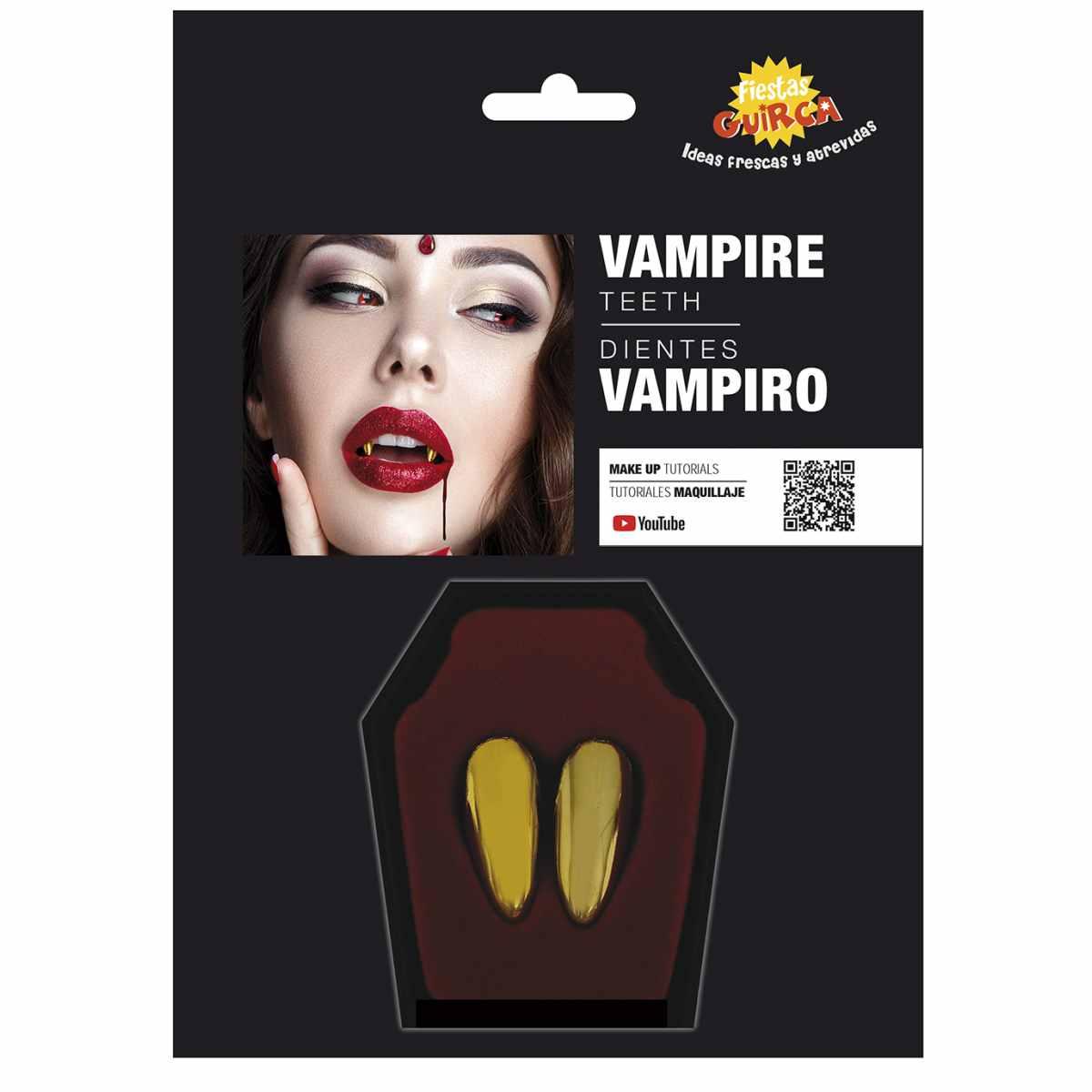 Denti Vampiro Pvc Oro |Guirca
