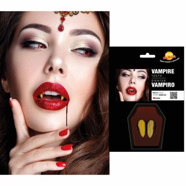 Denti Vampiro Pvc Oro |Guirca