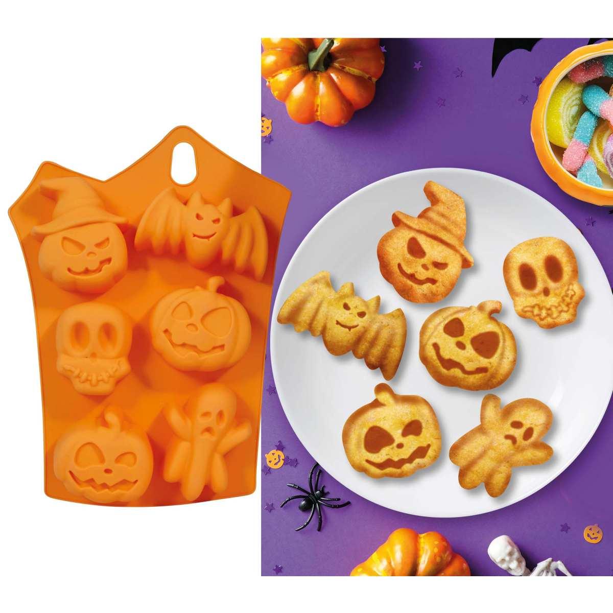 Stampo Silicone Halloween Biscotti Con Soggetti Ass. Set pz.6 |Guirca