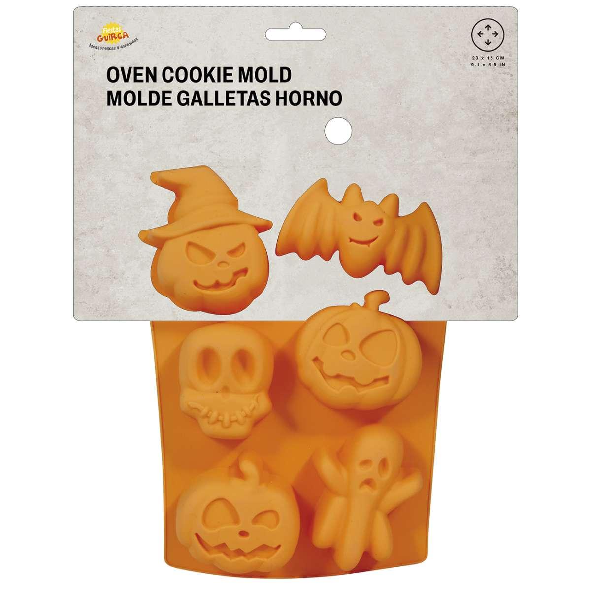 Stampo Silicone Halloween Biscotti Con Soggetti Ass. Set pz.6 |Guirca