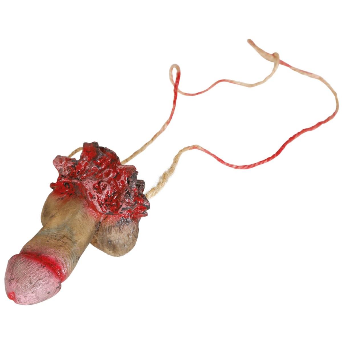 Collana Con Pene Lattice Insanguinato cm.12 |Guirca