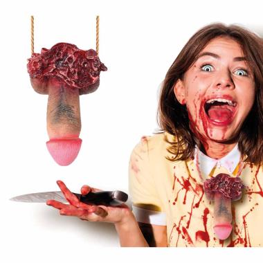 Collana Con Pene Lattice Insanguinato cm.12 |Guirca
