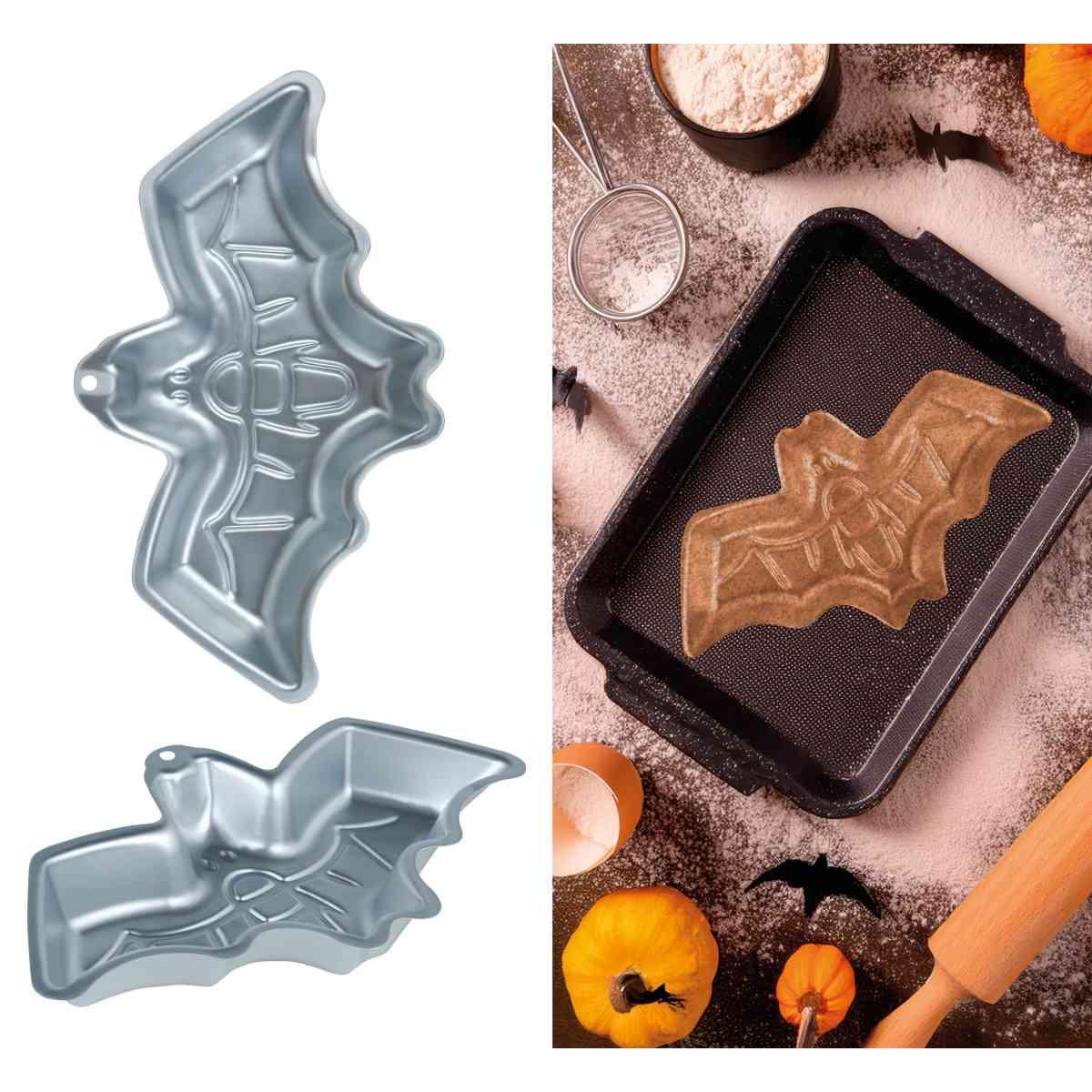 Stampo Alluminio Halloween Dolci Pipistrello cm.32x19 |Guirca