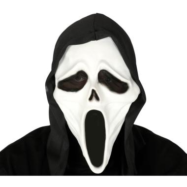 Maschera Viso Pvc Horror Scream Con Cappuccio |Guirca