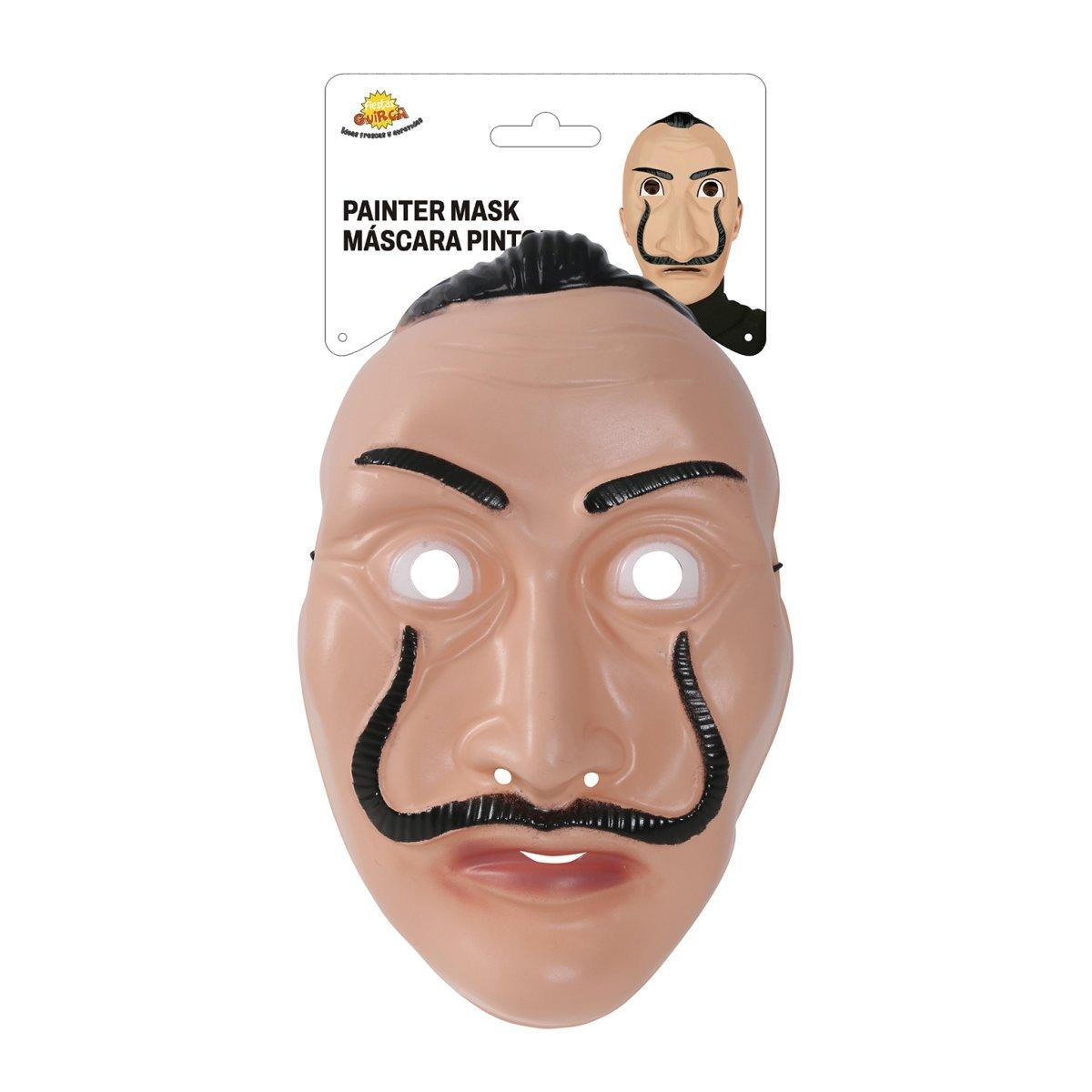 Maschera Viso Pvc Casa Di Carta Salvador Dali Papel |Guirca