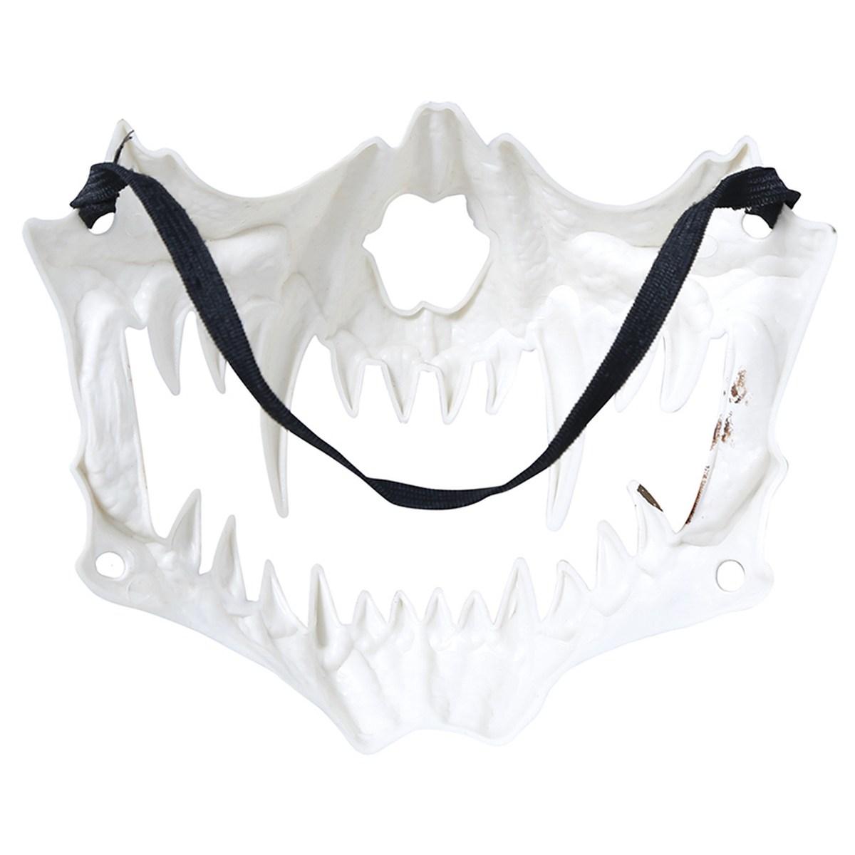 Maschera Viso Pvc Horror Con Zanne |Guirca