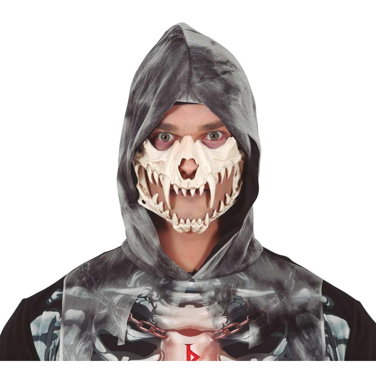 Maschera Viso Pvc Horror Con Zanne |Guirca