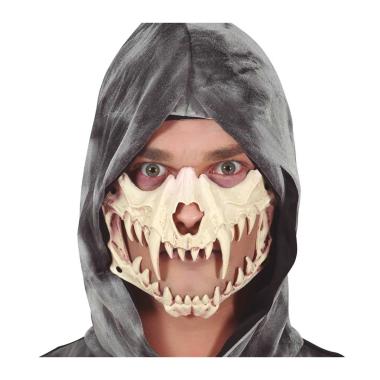 Maschera Viso Pvc Horror Con Zanne |Guirca