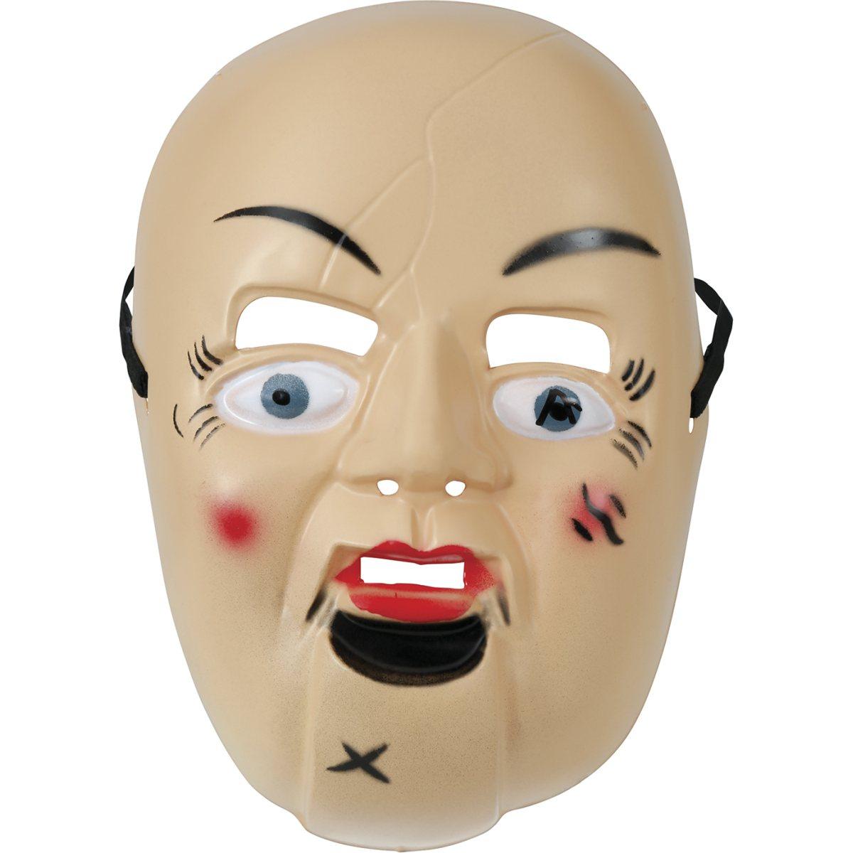 Maschera Viso Pvc Horror Bambola Del Terrore |Guirca