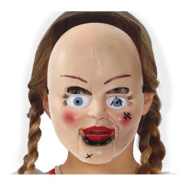 Maschera Viso Pvc Horror Bambola Del Terrore |Guirca