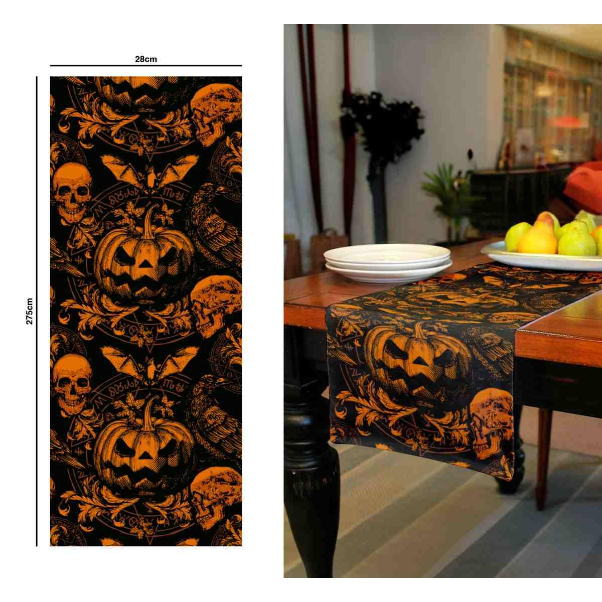 Runner Halloween Zucche Gotiche cm.28x275 |Guirca