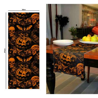 Runner Halloween Zucche Gotiche cm.28x275 |Guirca