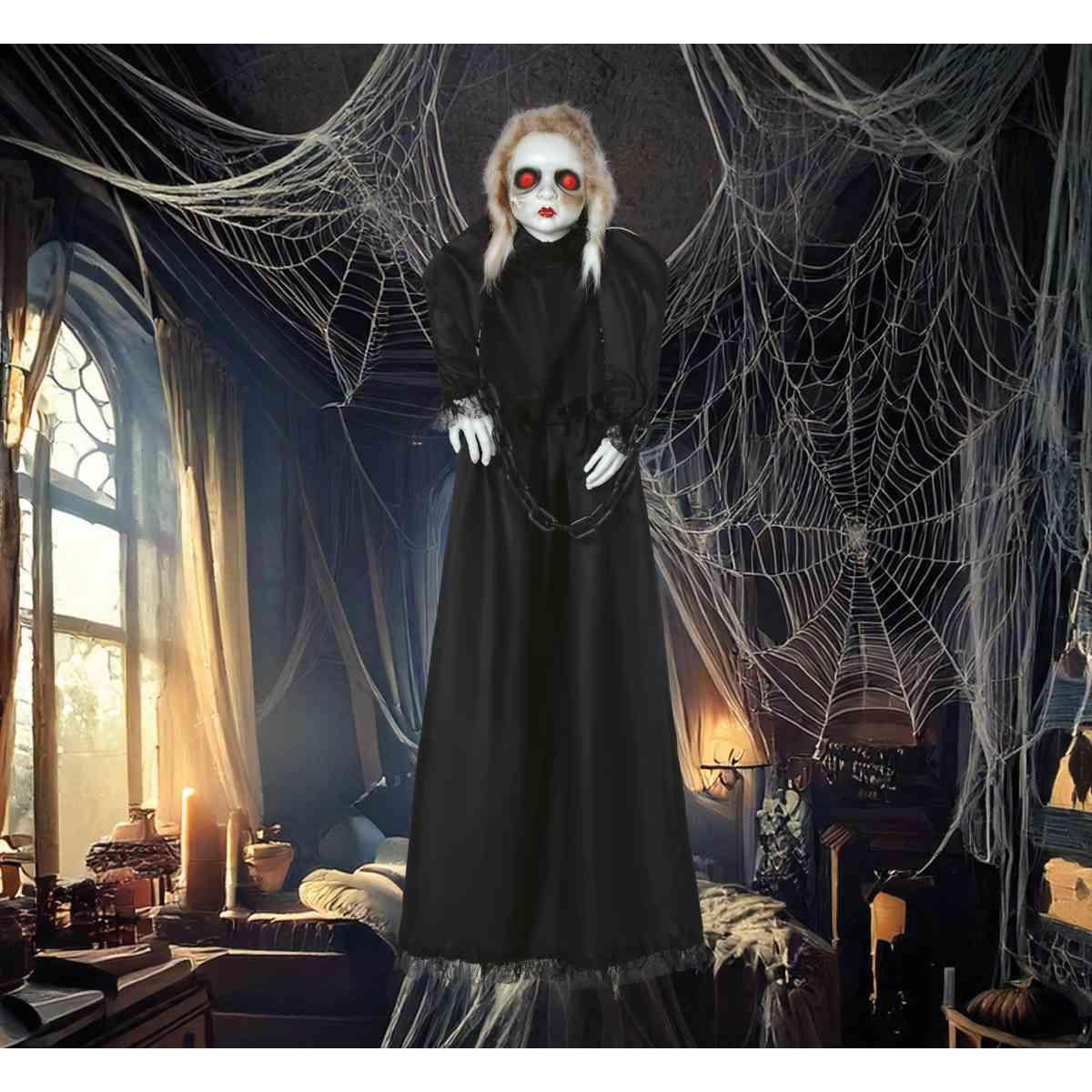 Bambola Zombie Da Appendere Con Luci E Movimento cm.120 |Guirca