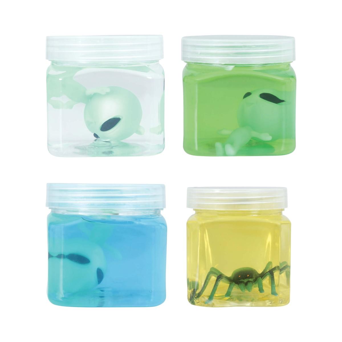 Barattoli Con Gelatina Antistress Con Ragni Colori Assortiti |Guirca
