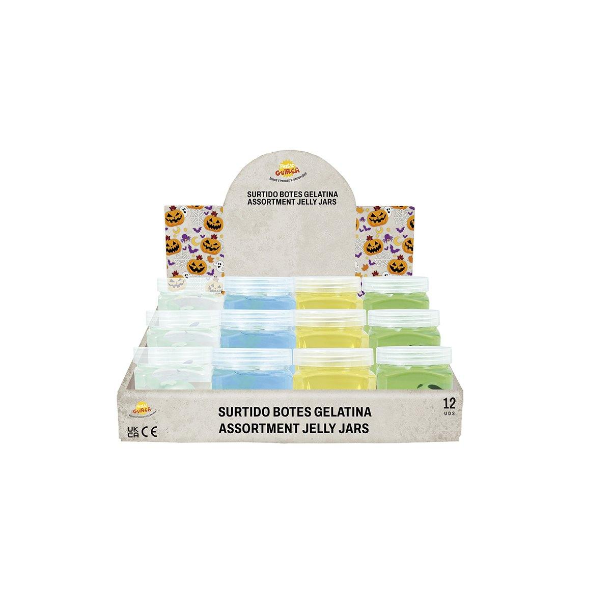 Barattoli Con Gelatina Antistress Con Ragni Colori Assortiti |Guirca
