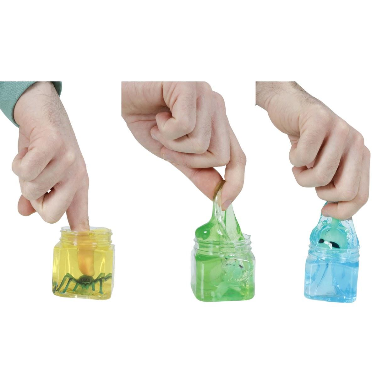Barattoli Con Gelatina Antistress Con Ragni Colori Assortiti |Guirca