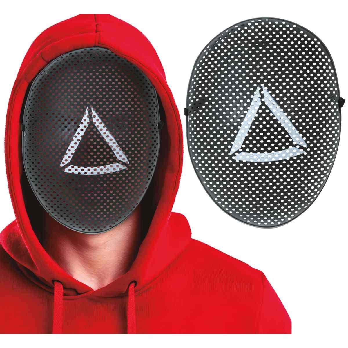 Maschera Viso Pvc Squid Game Con Trinagolo |Guirca