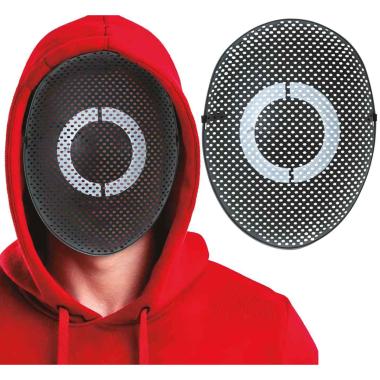 Maschera Viso Pvc Squid Game Con Rotondo |Guirca