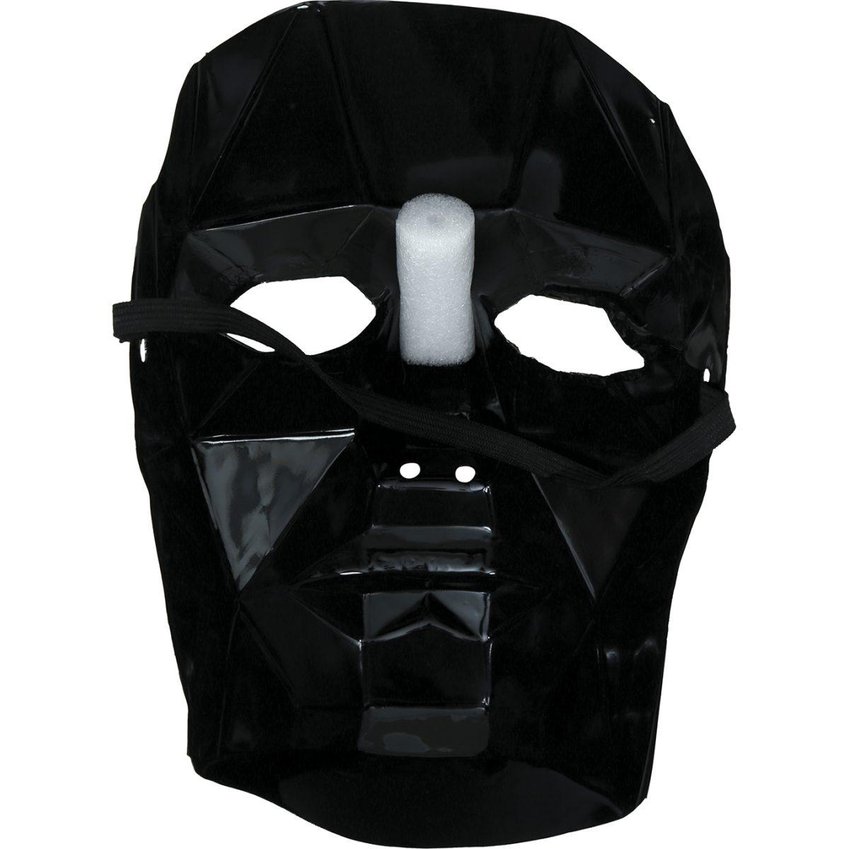 Maschera Viso Pvc Squid Game Front Man Nera |Guirca