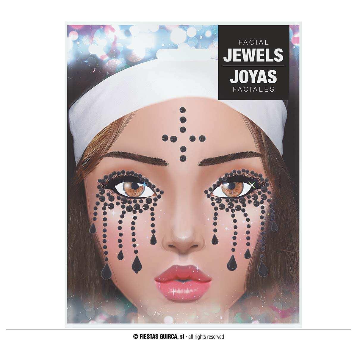 Trucco Decorazioni Adesive Viso Suora Glitter |Guirca