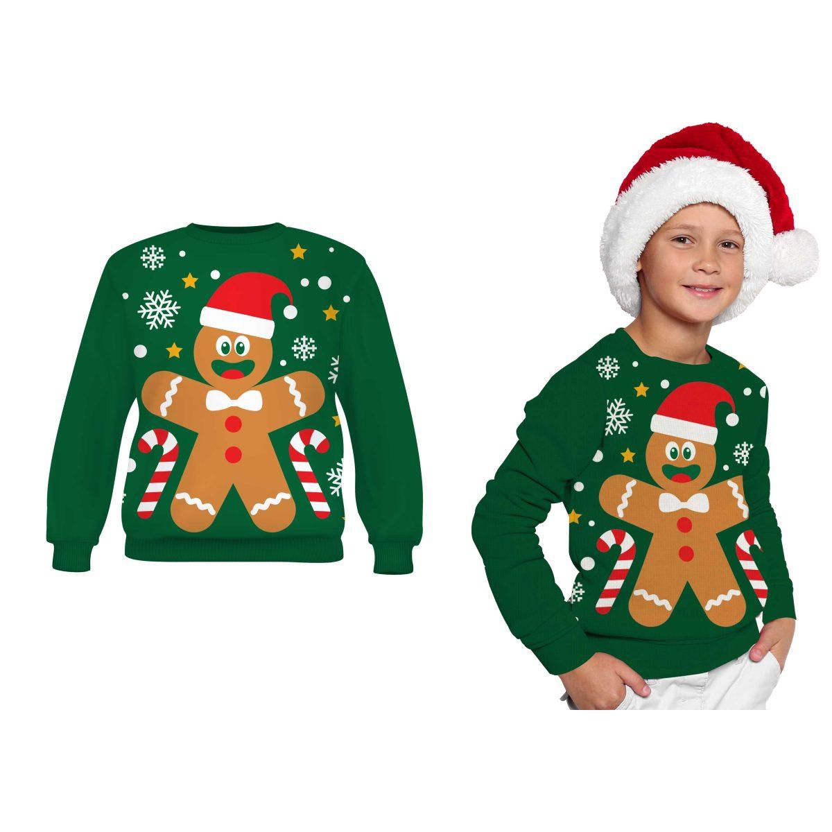 Maglione natale verde biscotto