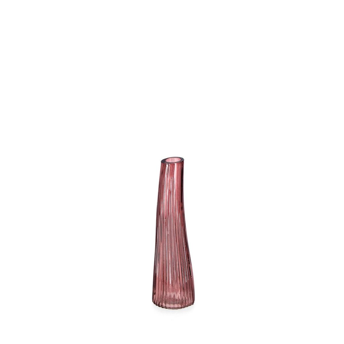 Vaso Vetro Monofiore Rosa cm.22 |Bizzotto_807