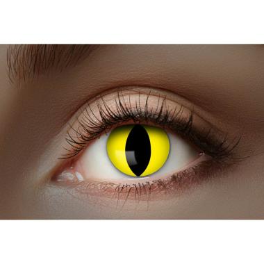 Lenti A Contatto Mensile Uv 1 Flash Yellow Cat Set pz.2 |Zoelibat