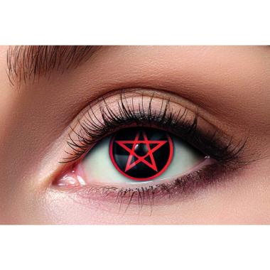 Lenti A Contatto Trimestrali Pentagramma Rosso Set pz.2 |Zoelibat