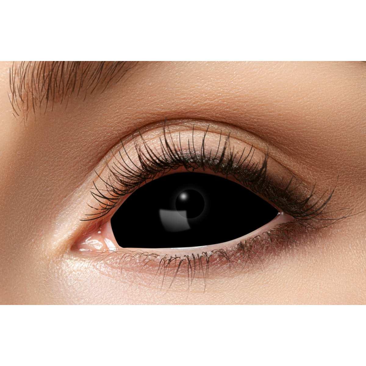 Lenti A Contatto Semestrale Sclera Black Eye Set pz.2 |Zoelibat