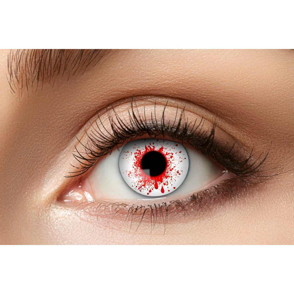 Lenti A Contatto Trimestrali Bloodshot3 Bianche Set pz.2 |Zoelibat