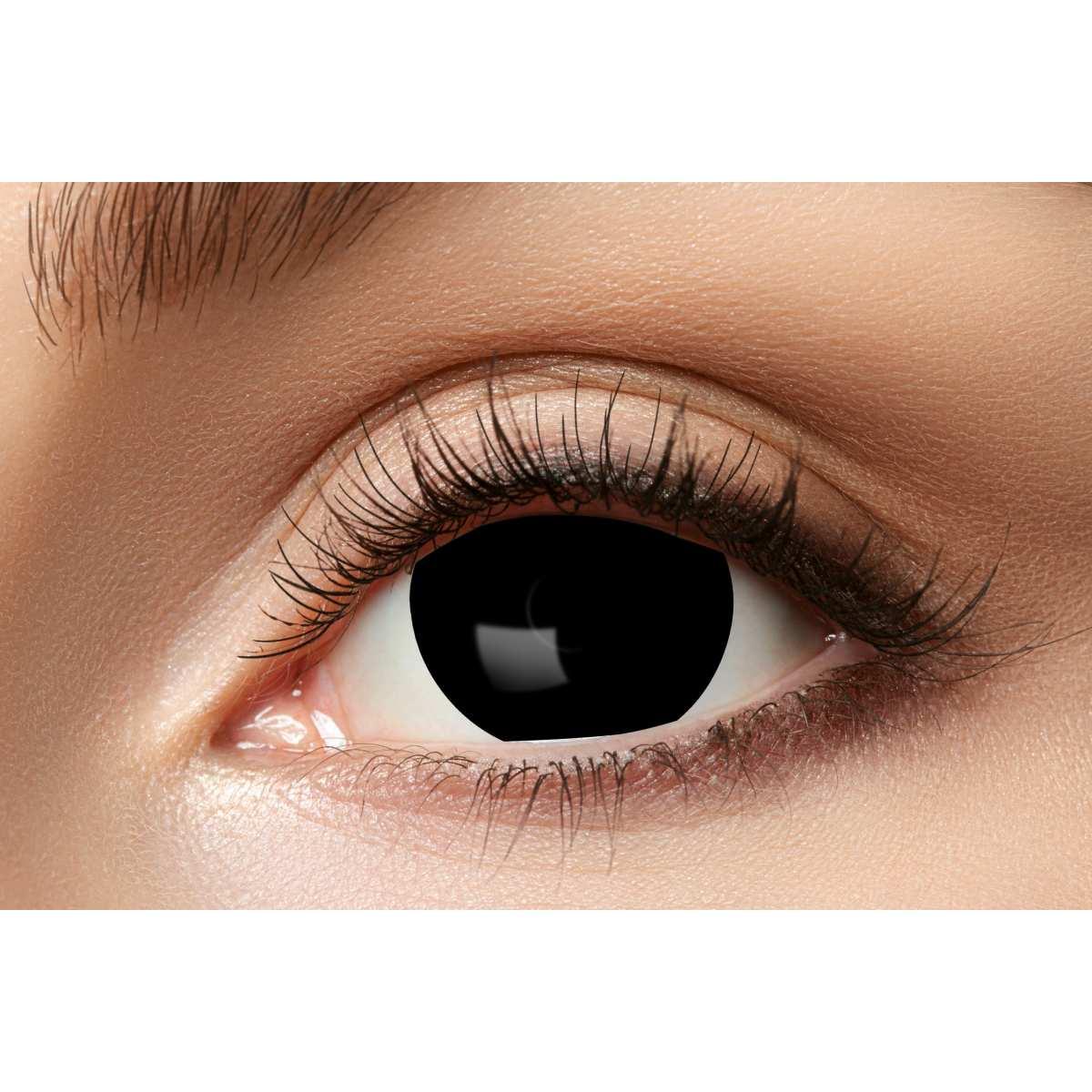 Lenti A Contatto Semestrale Sclera Occhio Nero Set pz.2 |Zoelibat