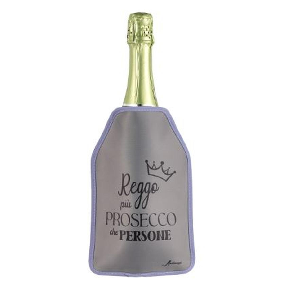 Porta Bottiglie Termico Grigio con Scritta cm.|Montemaggi_620
