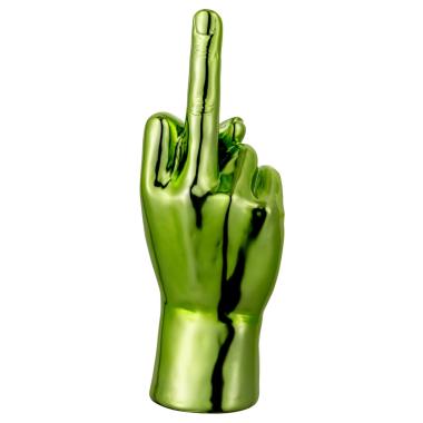 Mano Ceramica Verde Dito Medio cm. |Montemaggi_140