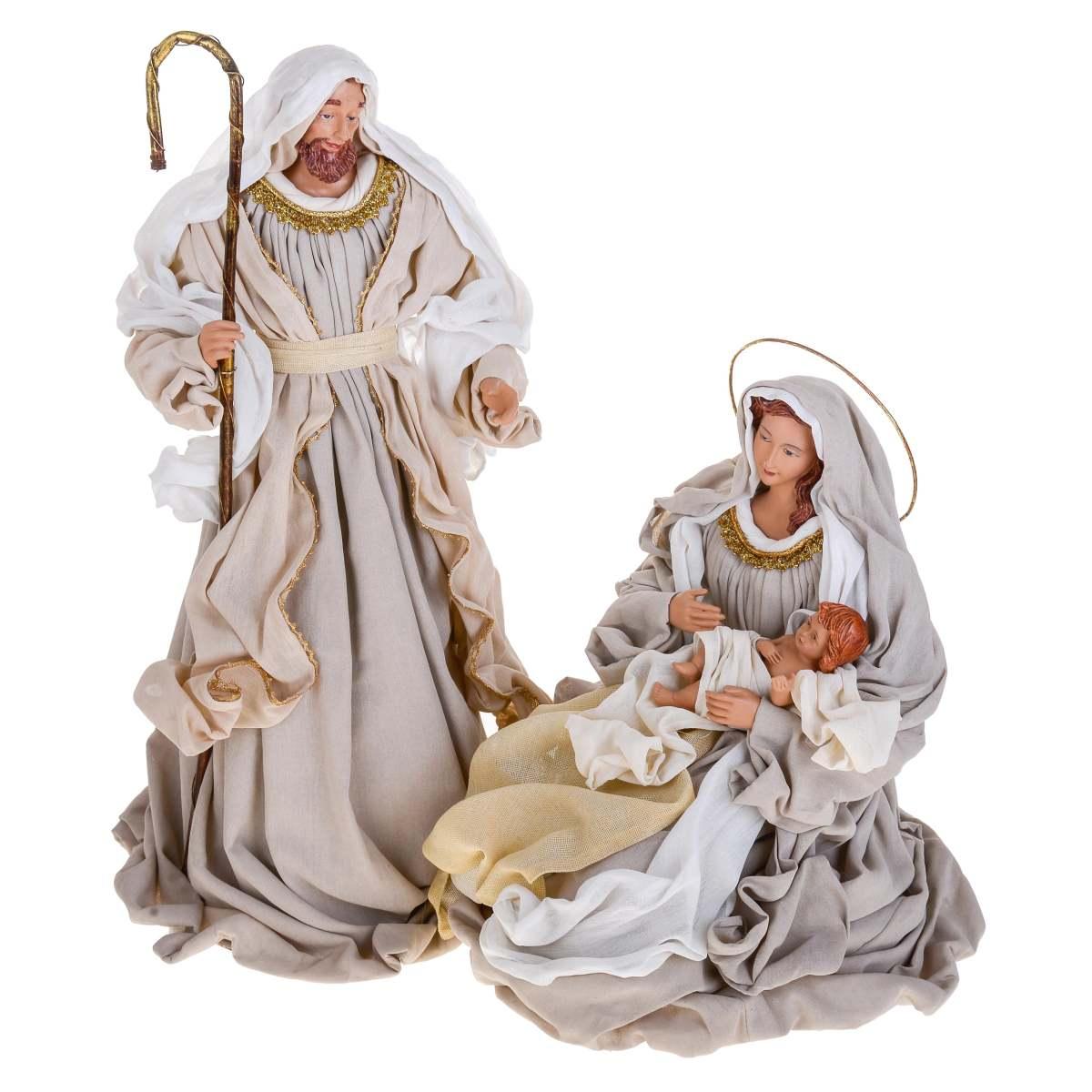 Natività cm.67 con Abiti Tessuto Set pz.3 |Bianchi Dino_181