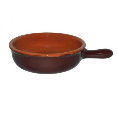 Casseruola Terracotta cm.Ø24 Valdelsa con Manico |_113